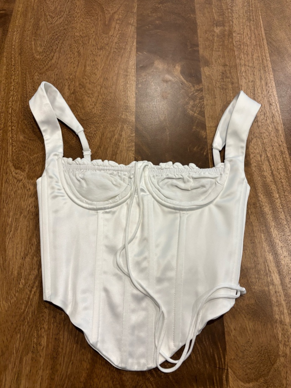 Guizio ruched cup bustier top